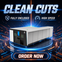 Machine de découpe laser CNC à fibre intégrée 1500W-6000W pour tôles, tubes et plaques, avec système Cypcut et lit fermé