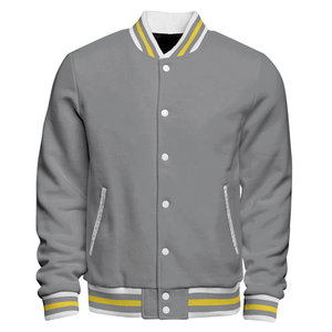 Veste universitaire chaude unisexe, bombardier épais, ODM, vente en gros, broderie personnalisée, streetwear élégant, qualité supérieure, vêtements d'extérieur tendance - Product Image 1
