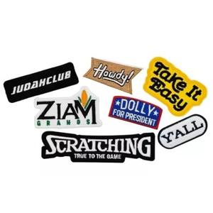 CraftMark ensemble de patchs personnalisés en vrac en gros brodé à coudre ou à repasser sur des patchs de cœur et de fleurs avec logo personnalisé - Product Image 2