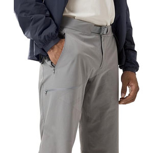 Pantalon Softshell léger pour hommes personnalisé vente en gros dernière conception taille élastique motif droit décontracté tissu en nylon vente basse quantité minimale de commande - Product Image 6