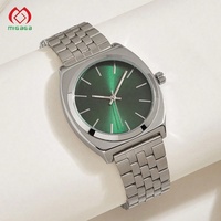 Montres à quartz élégantes en acier inoxydable de haute qualité avec logo personnalisé, montres-bracelets de luxe pour femmes, montre en or pour femmes