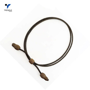 Braided Drawcord Luxury Style 16 Strand <b>Waxed</b> Metallic Yarn Eco-Friendly Garment Cords High Tenacity <b>Hat</b> Cord - Product Image 2