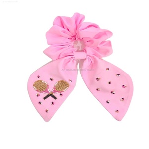 Hermosas cuentas personalizadas Scrunchies Accesorio para el cabello Bordado a mano indio Scrunchies Seed Beaded scrunchies - Product Image 5