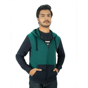 Sudadera con capucha personalizada para hombre Soft Fleece Colorblock Hoodie para Streetwear y ropa deportiva Servicio OEM disponible - Product Image 1