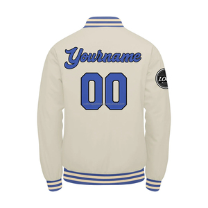 Custom Varsity <b>Jacket</b> Stand Collar 100% Wool Printed Design Front Logos Windproof Breathable <b>Summer</b> Sports Branding MCACVJ-43 - Product Image 3