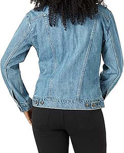 Abrigo Vaquero Extragrande de Invierno, Chaqueta Larga Azul, Ropa Exterior Informal Premium y Duradera de Spandex/Algodón para Hombre y Mujer - Product Image 2