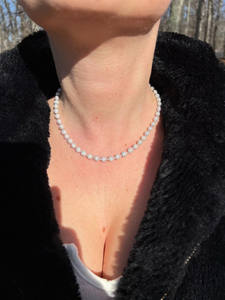 Collar de cadena de discoteca Iced Out de Plata de Ley 925 totalmente estilo Hip Hop con bola de diamante de moissanita joyería de moda Unisex - Product Image 4