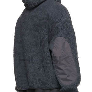 Wholesale OEM Street Wear Men Long Sleeve Patch Front Pocket Polar <b>Fleece</b> <b>Hoodie</b> - Product Image 6