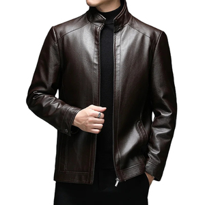 Logo personnalisé 2024 dernière conception veste en cuir pour hommes disponible pour une tenue décontractée à bas prix respirant personnalisé mode OEM - Product Image 2