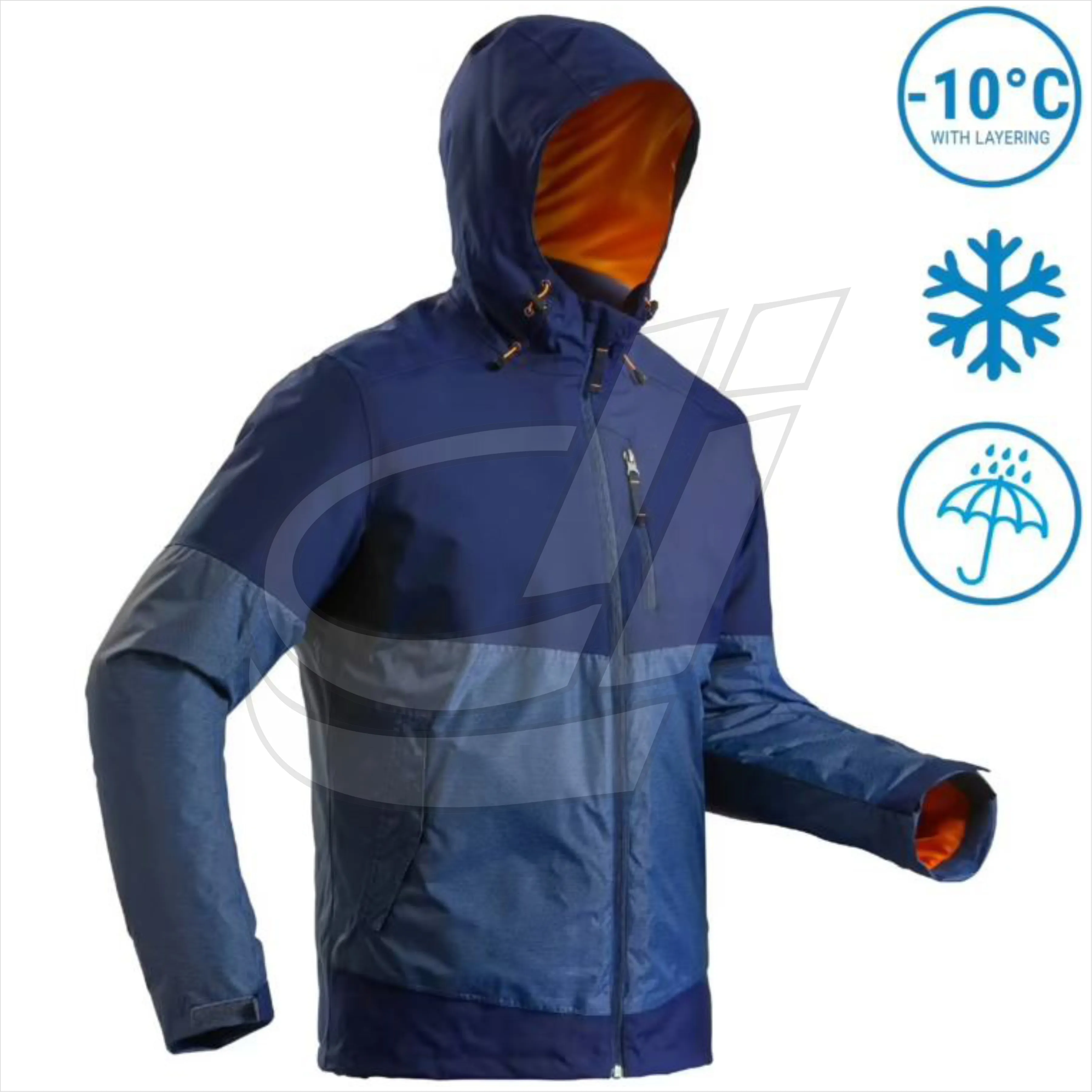Winter new men's and women's thickened Jackets loose large size windproof warm cold ski jacket