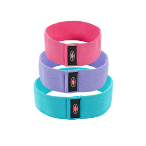 Ensemble de bandes de résistance en polyester, bandes en boucle légères, moyennes et lourdes pour l'entraînement de force, le yoga et le Pilates, portables et confortables - Product Image 2