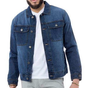 Nueva Chaqueta Vaquera de Algodón para Hombre, Informal, Venta al por Mayor de Fábrica, Alta Calidad, Marca, Invierno, Corte Ajustado, Moda Clásica, Chaquetas Vaqueras con Logotipo Frontal - Product Image 4