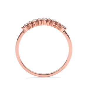 แหวนเพชรชมพู 0.33 กะรัต ทองคำ 9K สีโรสโกลด์ - Product Image 3