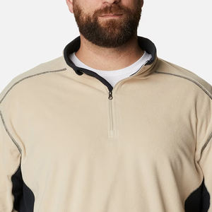 เสื้อสเวตเชิ้ตผู้ชายคอตั้ง แต่งแถบสีตัดกัน แฟชั่น เสื้อสเวตเชิ้ตผู้ชายแบบสวมหัว ดีไซน์บล็อกสี พร้อมโลโก้แบบกำหนดเอง สไตล์ลำลอง - Product Image 2