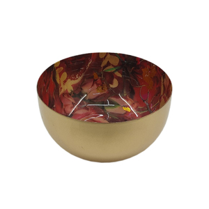 Vente chaude Ustensiles De Cuisine Fer Métal Bol Rond Avec Or Noir Pour Servir Salade De Fruits Bol À Mélanger Vaisselle - Product Image 3