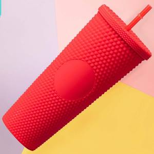 Vaso de Plástico Colorido con Pajita, Capacidad de 1100 ml, Elegante, Ecológico, Clásico, Reutilizable, Apto para Lavavajillas, CASAMAX WL AD-0583-3 - Product Image 5