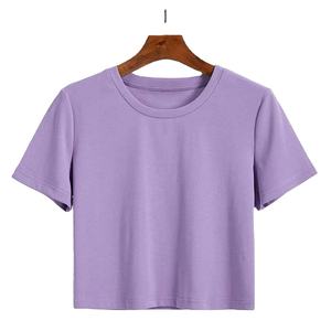 เสื้อยืดผู้หญิงคุณภาพสูง ขายส่ง ผ้าสแปนเด็กซ์/โพลีเอสเตอร์ ระบายอากาศได้ดี สวมใส่สบาย ทรงเข้ารูป น้ำหนัก 180 กรัม คอกลม แขนสั้น สำหรับฤดูร้อน - Product Image 4