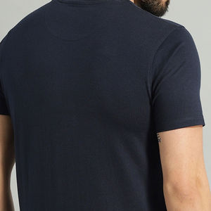 Vente en gros T-shirt en coton uni coupe ajustée logo personnalisé t-shirt à séchage rapide pour hommes t-shirts d'extérieur à manches courtes pour hommes personnalisés - Product Image 6