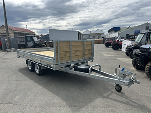 Cheap Affordable Tandem Axle Hydraulic <b>Farm</b> <b>Trailer</b> for Sale Ready to Ship Heavy Duty Supplier - Product Image 2
