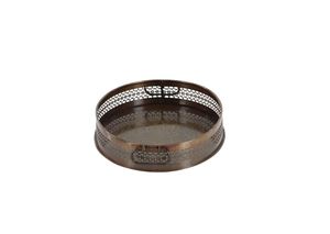 Nouveau plateau traditionnel décoratif en métal marron de haute qualité pour la maison, l'hôtel, le Restaurant, le Bar, ustensiles de cuisine, décoration de table, offre spéciale 2023 - Product Image 5