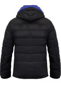 Chaqueta de Invierno Acolchada de Talla Grande para Hombre, con Cuello Alto y Logotipo Frontal, Color Sólido con Capucha - Gran Venta - Product Image 6
