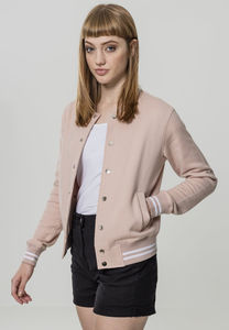 Veste universitaire en toile imprimée d'hiver durable pour femmes, coupe-vent, service OEM - Product Image 6
