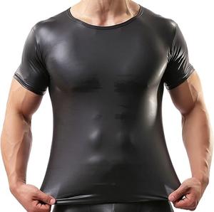 เสื้อยืดแขนสั้นผู้ชายผ้าโมดอล 100% ลายสก็อตสีดำ คอทรงโอ ระบายอากาศได้ดี เป็นมิตรกับสิ่งแวดล้อม แห้งเร็ว รับผลิตแบบ OEM พร้อมโลโก้ตามสั่ง - Product Image 1