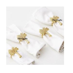 Ensemble de six anneaux à mouchoirs et à serviettes en métal et résine au design admirable, taille et forme personnalisées, vaisselle, anneaux à serviettes - Product Image 2