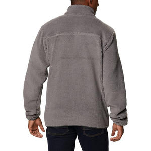 Hot Sale <b>Mens</b> Fall Winter <b>Sherpa</b> <b>Fleece</b> <b>Jacket</b> Casual Stand Collar Half Zipper Pullover <b>Mens</b> Loose <b>Fleece</b> <b>Jacket</b> - Product Image 4