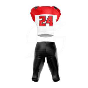 Uniforme de fútbol americano de poliéster de alta calidad, conjuntos personalizables con características transpirables, precio MOQ bajo - Product Image 2