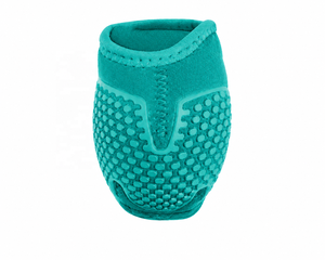 Protège-jambes Tough Tack pour chevaux, en microfibre bleu sarcelle, avec semelle Hex Grip pour l'équitation 2026 - Product Image 3