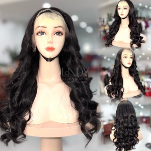 Perruque en cheveux humains vietnamiens 100% de qualité supérieure, cheveux bruts, perruque à dentelle frontale, perruques à dentelle frontale, cheveux ondulés - Product Image 1