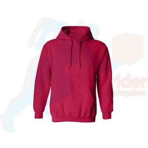Sweat-shirt à capuche épais pour homme, 450 GSM, 100 % coton molletonné, coupe classique, couleur unie, avec poche, idéal pour l'hiver – Vente en gros - Product Image 4