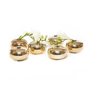 Florero de diferentes tamaños de nuevo diseño con maceta decorativa de latón de color dorado de calidad superior a un precio asequible - Product Image 5