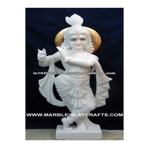 รูปปั้นกฤษณะของหินอ่อน - Product Image 1