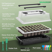Dôme d'humidité de 40 cellules pour kit de germination des graines, démarrage des semis, propagation, clonage des plantes