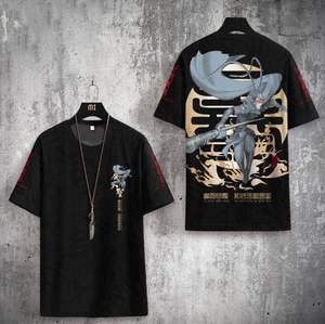 Camiseta de Punto de Alta Calidad, 100% Algodón, Corte Regular, con Estampado, para Hombre y Mujer, Anti-Pilling, Transpirable, de Secado Rápido - Product Image 3