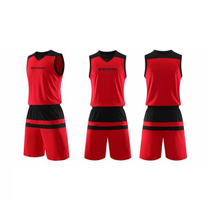 Uniforme de basket-ball unisexe de haute qualité sur mesure 100% polyester respirant grande taille Logo personnalisé taille personnalisée acceptée - Product Image 1