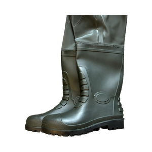 <span class=keywords><strong>Cuissardes</strong></span> de poitrine imperméables en PVC pour hommes et <span class=keywords><strong>femmes</strong></span> pour la chasse et la pêche Semelle extérieure en <span class=keywords><strong>caoutchouc</strong></span> Bottes incluses - Product Image 5