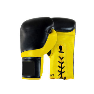 OEM ODM logotipo personalizado profesional de alta calidad PU cuero guantes de boxeo PU cuero con cordones guantes de boxeo para el entrenamiento - Product Image 1