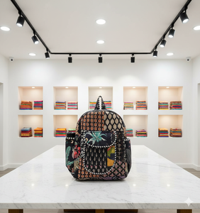 Mochila Táctica Unisex Acolchada de Algodón con Estampado Floral, Ecológica, con Cierre, Ligera, Capacidad de 10 kg, Multiusos, para la Escuela, Viajes y Uso Diario - Product Image 2