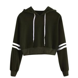 OEM 2025 Venta caliente personalizado de las mujeres 100% algodón francés Terry recortada Sudadera con capucha transpirable Zip-up sólido liso Sudadera con capucha para el verano - Product Image 1