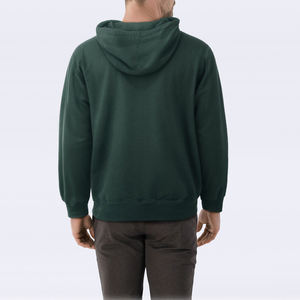 Sudaderas con capucha con cremallera en blanco de lana de algodón para hombre, ropa de calle desgastada Vintage personalizada, diseño para estilo informal urbano y comodidad - Product Image 4