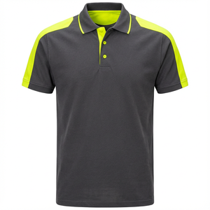 Chemises de sécurité et de sécurité personnalisables avec logo, haute visibilité, manches courtes, adaptées au travail de sécurité et industriel - Product Image 4