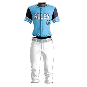 Uniforme de Béisbol Económico OEM, Personalizado con Número Impreso, Jersey de Béisbol Transpirable para Hombre - Product Image 1