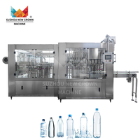 Ligne de production de machines de remplissage d'eau minérale pure pour bouteilles PET complètes de haute précision
