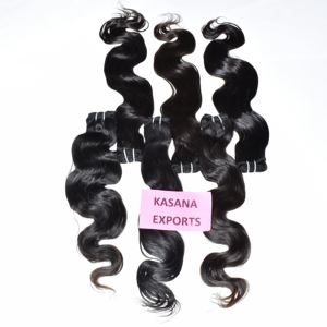 Paquete crudo vietnamita alineado con cutícula 100% para mujer, Color Natural negro, onda profunda, sin procesamiento, venta al por mayor, extensiones de cabello humano - Product Image 6