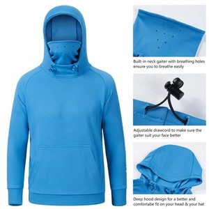 Sudadera con capucha de pesca de manga larga ligera para hombre con diseño OEM 2024, protección solar de secado rápido con características transpirables, precio barato - Product Image 5