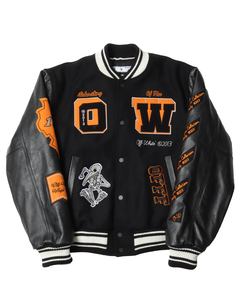 Hot Sales Winter Baseball Varsity Jackets <b>Polyester</b>/Cotton Waterproof Custom Embroidery Logo and Patches Customizable - Product Image 4