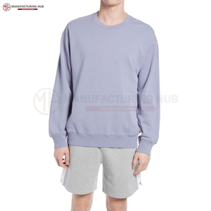 Colección de fábrica de calidad, sudaderas para hombre al por mayor, sudadera básica de algodón mezclado, sudadera con logotipo estampado personalizado para hombre - Product Image 2